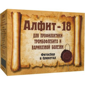 АЛФИТ-18 СБОР Д/ПРОФ. И ЛЕЧЕНИЯ ТРОМБОФЛЕБИТА 2Г. №30Х2 (120Г.)