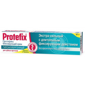 ПРОТЕФИКС КРЕМ ЭКСТРА СИЛЬНЫЙ ФИКСИР. ГИПОАЛЛ. 40/47МЛ. [PROTEFIX]