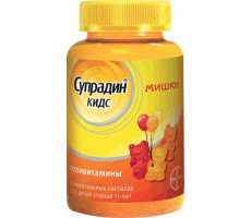 СУПРАДИН КИДС МИШКИ 4Г. №30 ПАСТИЛКИ ЖЕВ.