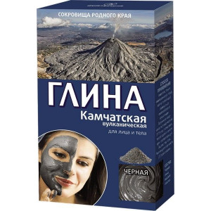 ФИТОКОСМЕТИК ГЛИНА ЧЕРНАЯ КАМЧАТСКАЯ ВУЛКАН. ПОДТЯГ. 100Г.