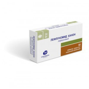 ЛЕФЛУНОМИД-КАНОН 20МГ. №30 ТАБ. П/П/О /КАНОНФАРМА/ ЛЕФЛУНОМИД-КАНОН 20МГ. №30 ТАБ. П/П/О /КАНОНФАРМА/