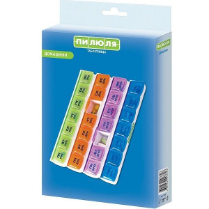 ТАБЛЕТНИЦА-КОНТЕЙНЕР ПИЛЮЛЯ 7 ДНЕЙ ДОМАШНЯЯ /АРТ.3746/