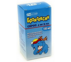 БРОМГЕКСИН 4МГ/5МЛ. 100МЛ. СИРОП