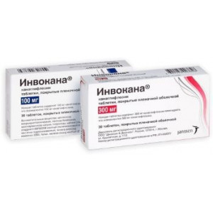 ИНВОКАНА 100МГ. №30 ТАБ. П/П/О ИНВОКАНА 100МГ. №30 ТАБ. П/П/О