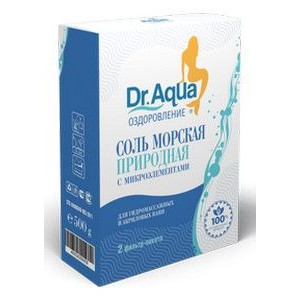 ДОКТОР АКВА СОЛЬ Д/ВАНН МОРСКАЯ ПРИРОДНАЯ 250Г. №3 ПАК. [DR.AQUA]