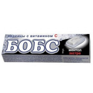 БОБС ЛЕДЕНЦЫ ОТ КАШЛЯ ЭКСТРА МЕНТОЛ 35Г.(№10)Х12