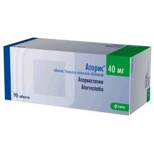 АТОРИС 40МГ. №90 ТАБ. П/П/О /KRKA/ АТОРИС 40МГ. №90 ТАБ. П/П/О /KRKA/