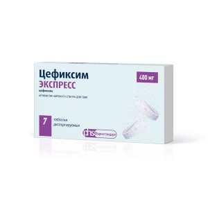 ЦЕФИКСИМ ЭКСПРЕСС 400МГ. №7 ТАБ.ДИСПЕРГ. ЦЕФИКСИМ ЭКСПРЕСС 400МГ. №7 ТАБ.ДИСПЕРГ.
