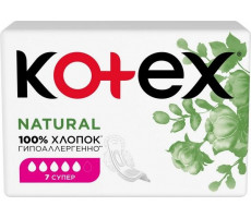 КОТЕКС ПРОКЛАДКИ НАТУРАЛ СУПЕР №7 [KOTEX]