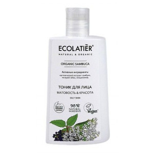 ЭКОЛАТИЕР ОРГАНИК ТОНИК Д/ЛИЦА САМБУКА 250МЛ. [ECOLATIER]