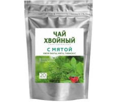 СИБИРСКАЯ КЛЕТЧАТКА ХВОЙНЫЙ ЧАЙ МЯТА 2Г. №20 ПАК.