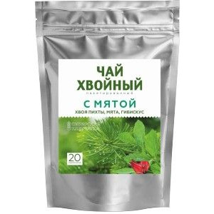 СИБИРСКАЯ КЛЕТЧАТКА ХВОЙНЫЙ ЧАЙ МЯТА 2Г. №20 ПАК.