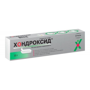 ХОНДРОКСИД 5% 30Г. ГЕЛЬ Д/НАРУЖ.ПРИМ. ТУБА /НИЖФАРМ/