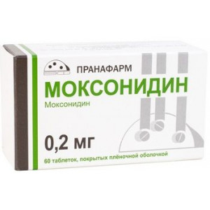 МОКСОНИДИН 0,2МГ. №60 ТАБ. П/П/О /ПРАНАФАРМ/