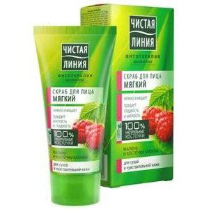 ЧИСТАЯ ЛИНИЯ СКРАБ МЯГКИЙ МАЛИНА+БРУСНИКА 50МЛ.