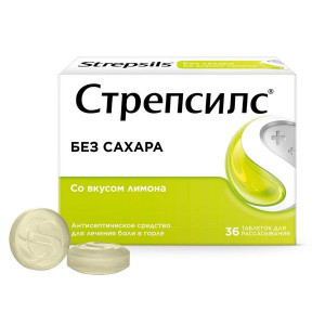 СТРЕПСИЛС ЛИМОН №36 ТАБ. Д/РАСС. Б/САХ. СТРЕПСИЛС ЛИМОН №36 ТАБ. Д/РАСС. Б/САХ.
