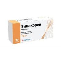 ЗИНАКОРЕН 15МГ. №30 ТАБ. П/П/О /АКРИХИН/