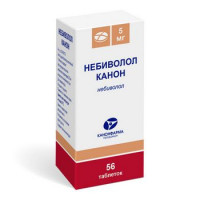 НЕБИВОЛОЛ КАНОН 5МГ. №56 ТАБ. БЛИСТ. /КАНОНФАРМА/