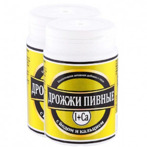 ЭККО ПЛЮС ПИВНЫЕ ДРОЖЖИ + CA+ЙОД №100 ТАБ. (ЙОД+КАЛЬЦИЙ)